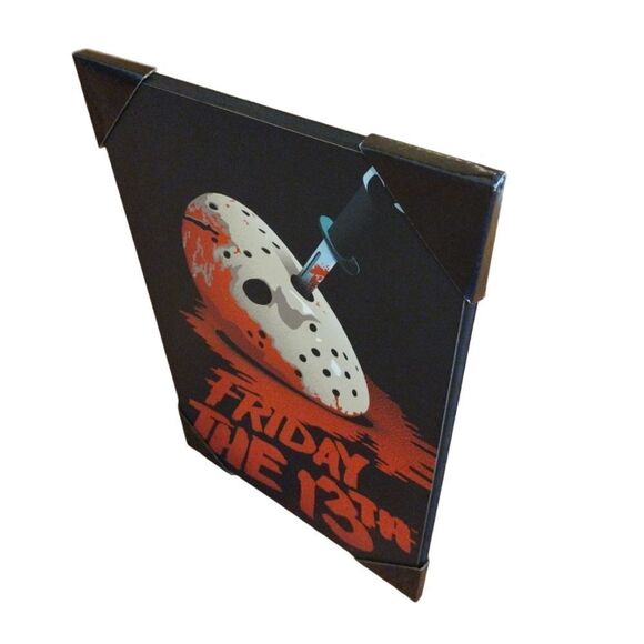 Friday The 13th Wooden Halloween Goth Wall Art 19"x13" NWT - Picture 7 of 12